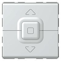 Кнопочный выключатель для управления приводами - Программа Mosaic - 2 модуля - алюминий | код 079225 |  Legrand